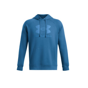 UA Rival fleece logo hoodie blue