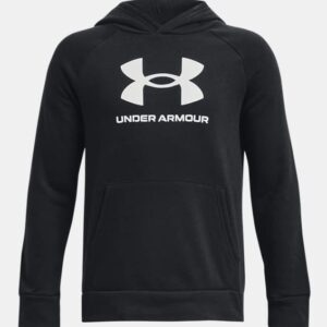 U/A RIVAL FLEECE BL HOODIE BLACK