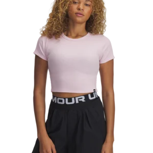 U/A RIVAL RIB BABY TEE PINK