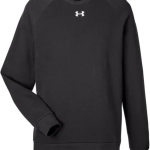 UA WOMEN RIVAL FLEECE CREW BLACK
